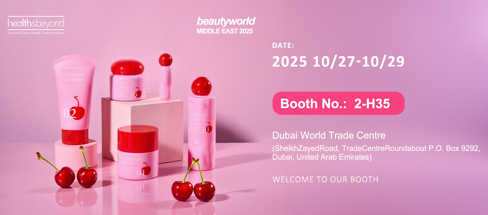 Health&Beyond invites you to Beautyworld Middle East 2025